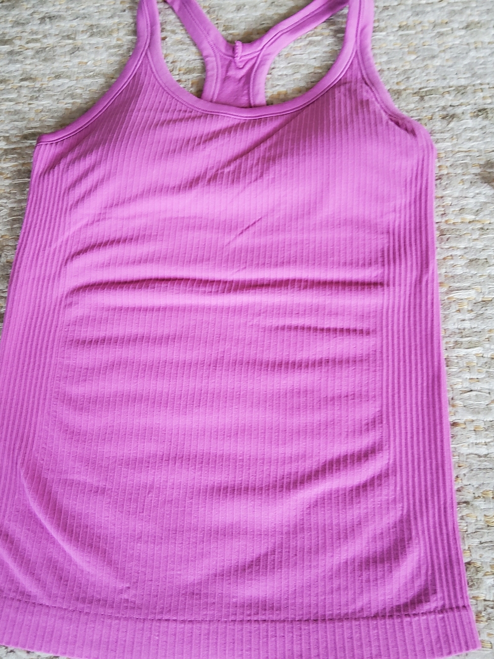 Ribbed Racerback Tank Top - Pink